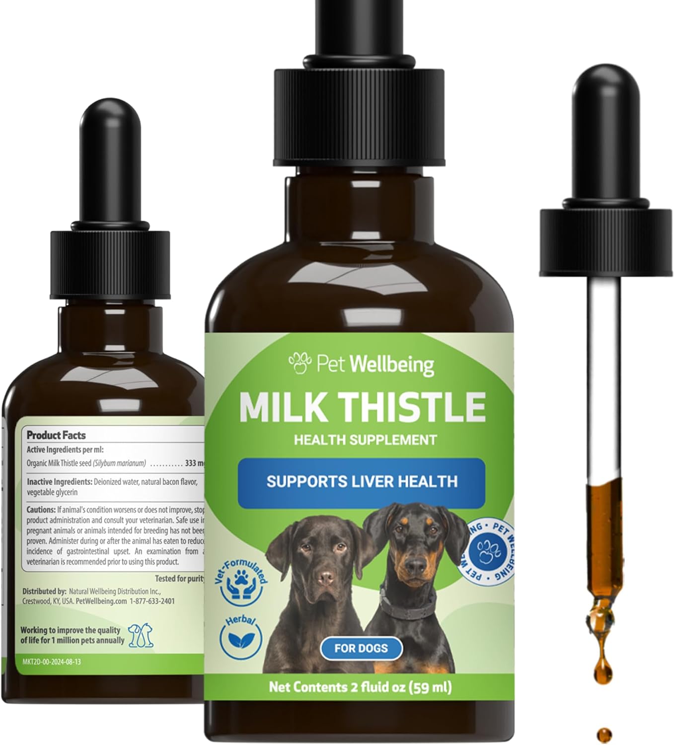 Milk Thistle for Dogs - Organic Liver Detox Support Supplement