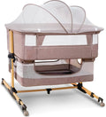 Baby Bassinet 3 in 1 Bedside Sleeper with Mattress and Mosquito Net