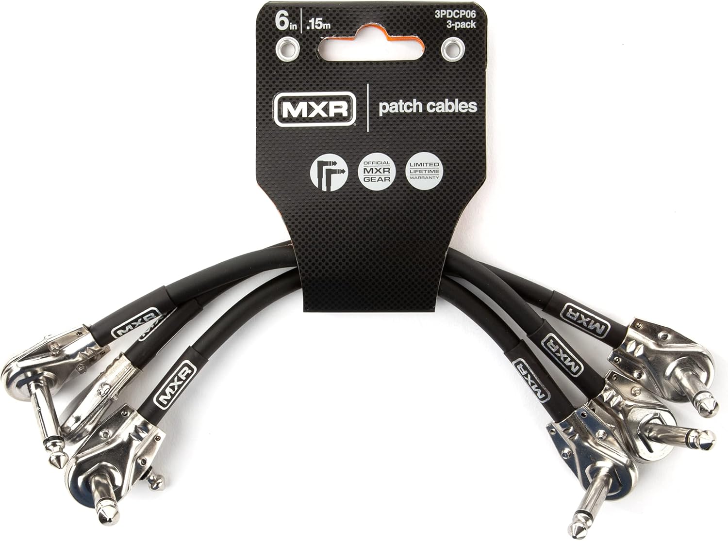MXR Patch Cable 6in|15cm - Improved Connectivity 3 Pack