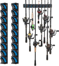 PLUSINNO Vertical Fishing Rod Rack 2-Pack - Holds Up to 18 Rods