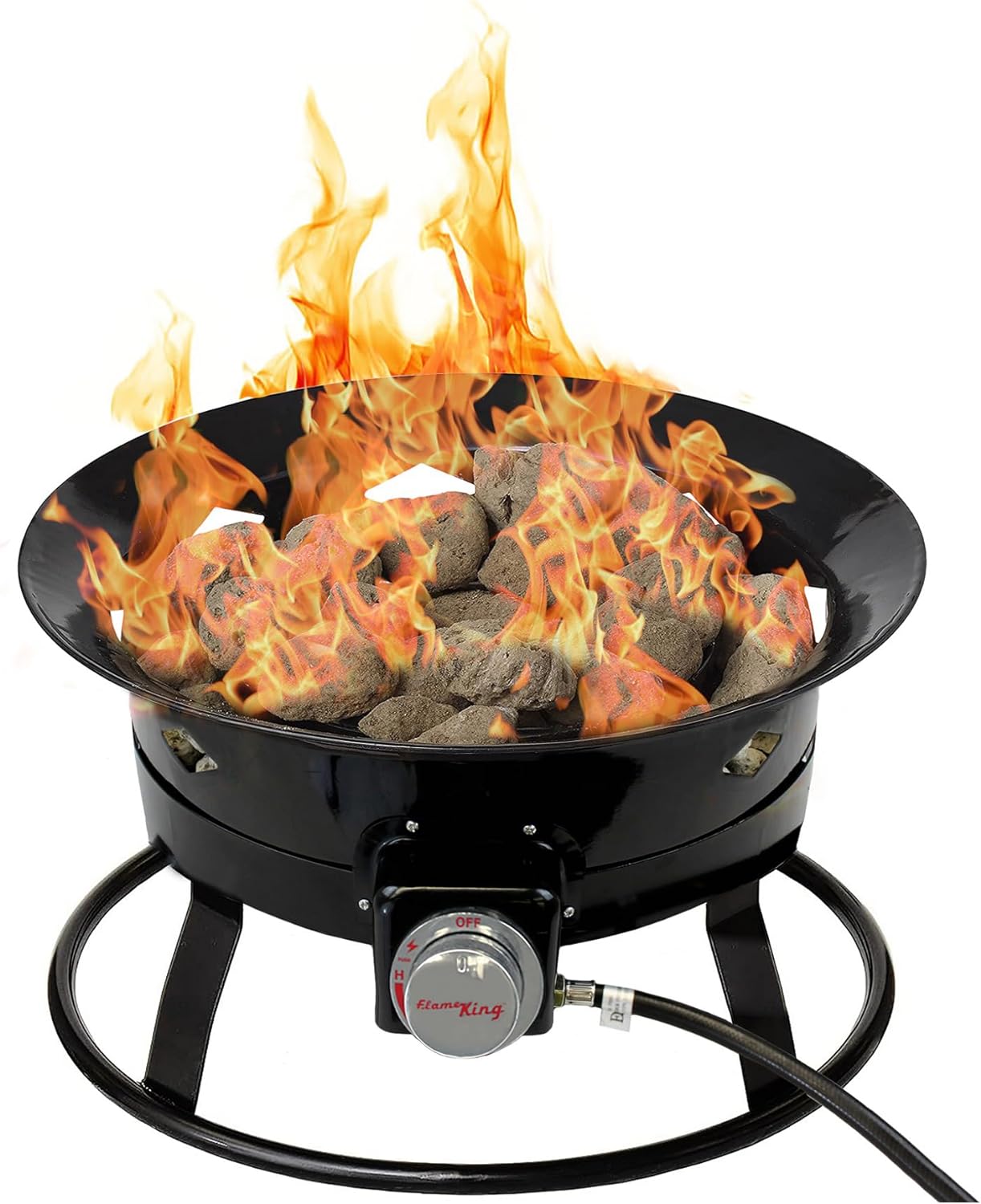 Flame King Smokeless Propane Fire Pit for Outdoor Living