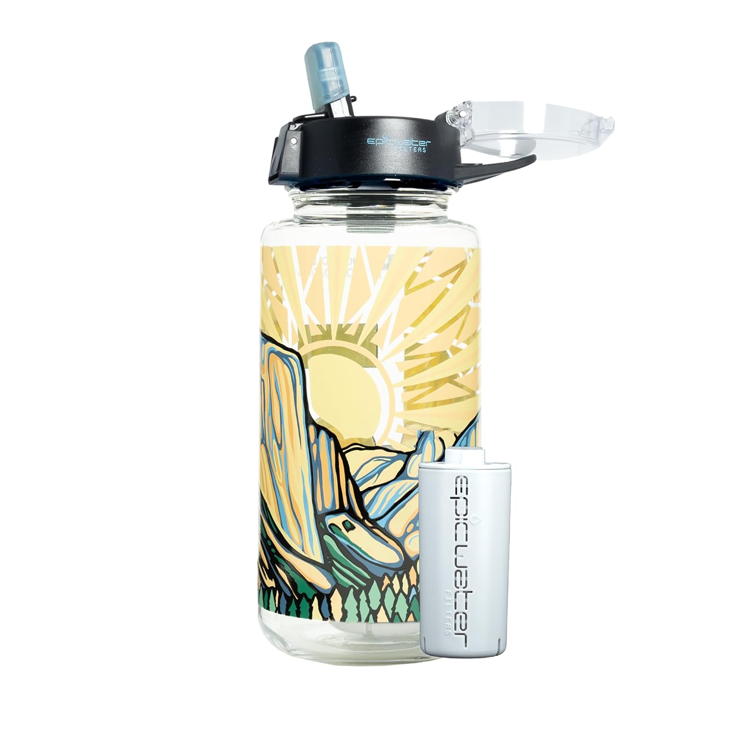 Epic Water Filters Nalgene OG Water Bottle with Dual Filter Power