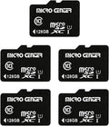 Micro Center 128GB Class 10 microSDXC 5-Pack - Reliable Full HD