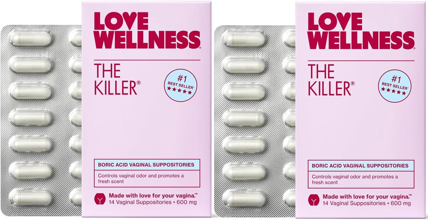 Boric Acid Vaginal Suppositories for pH Balance & Odor Control