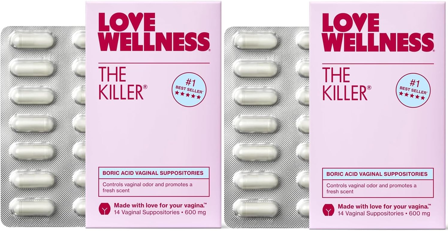Boric Acid Vaginal Suppositories for pH Balance & Odor Control