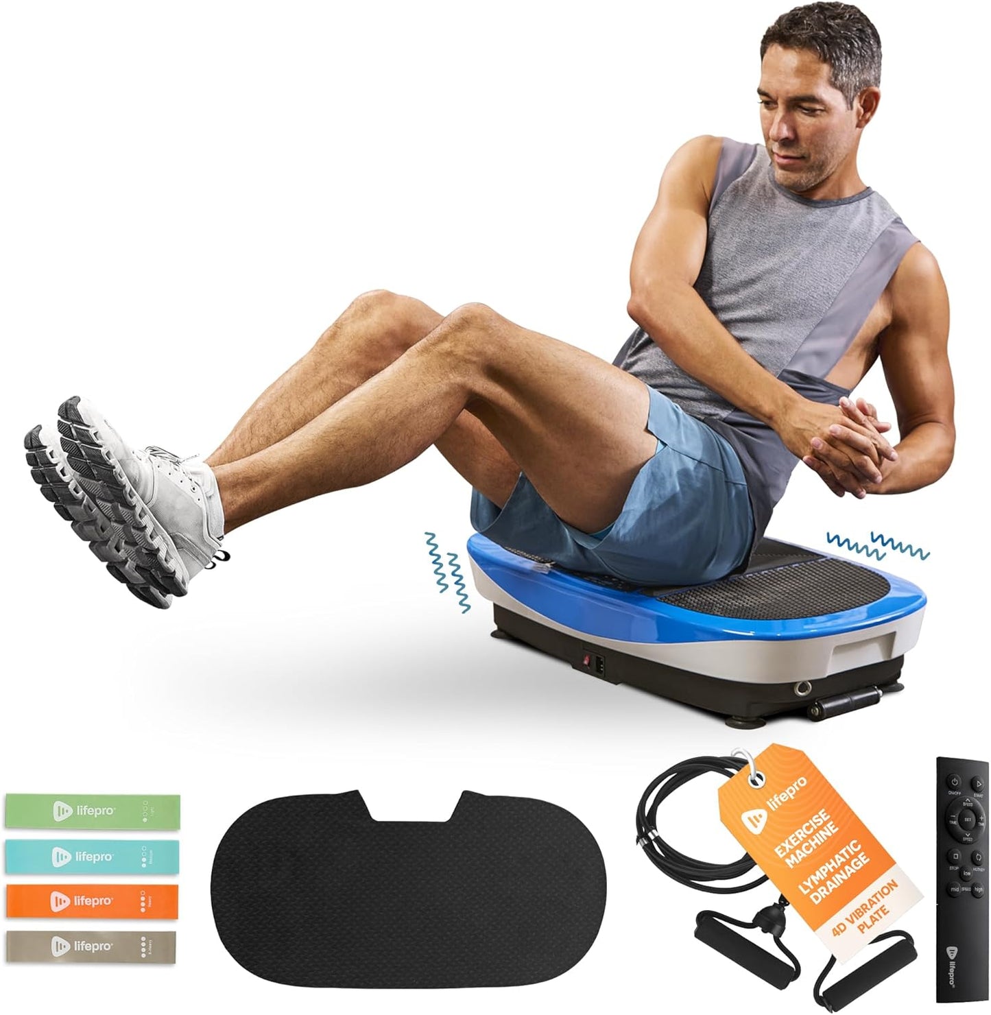 Lifepro Rumblex Max 4D Vibration Plate - Home Fitness & Strength