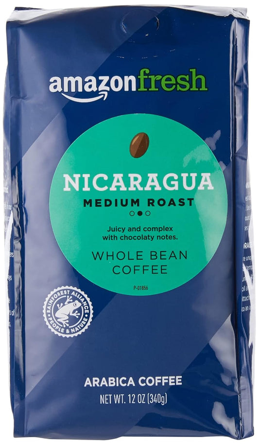 Direct Trade Nicaragua Whole Bean Coffee - Rich 12 Oz