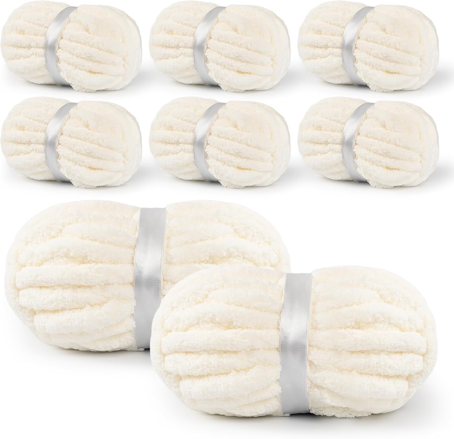 Jumbo Chenille Chunky Yarn for Crocheting & Knitting Projects