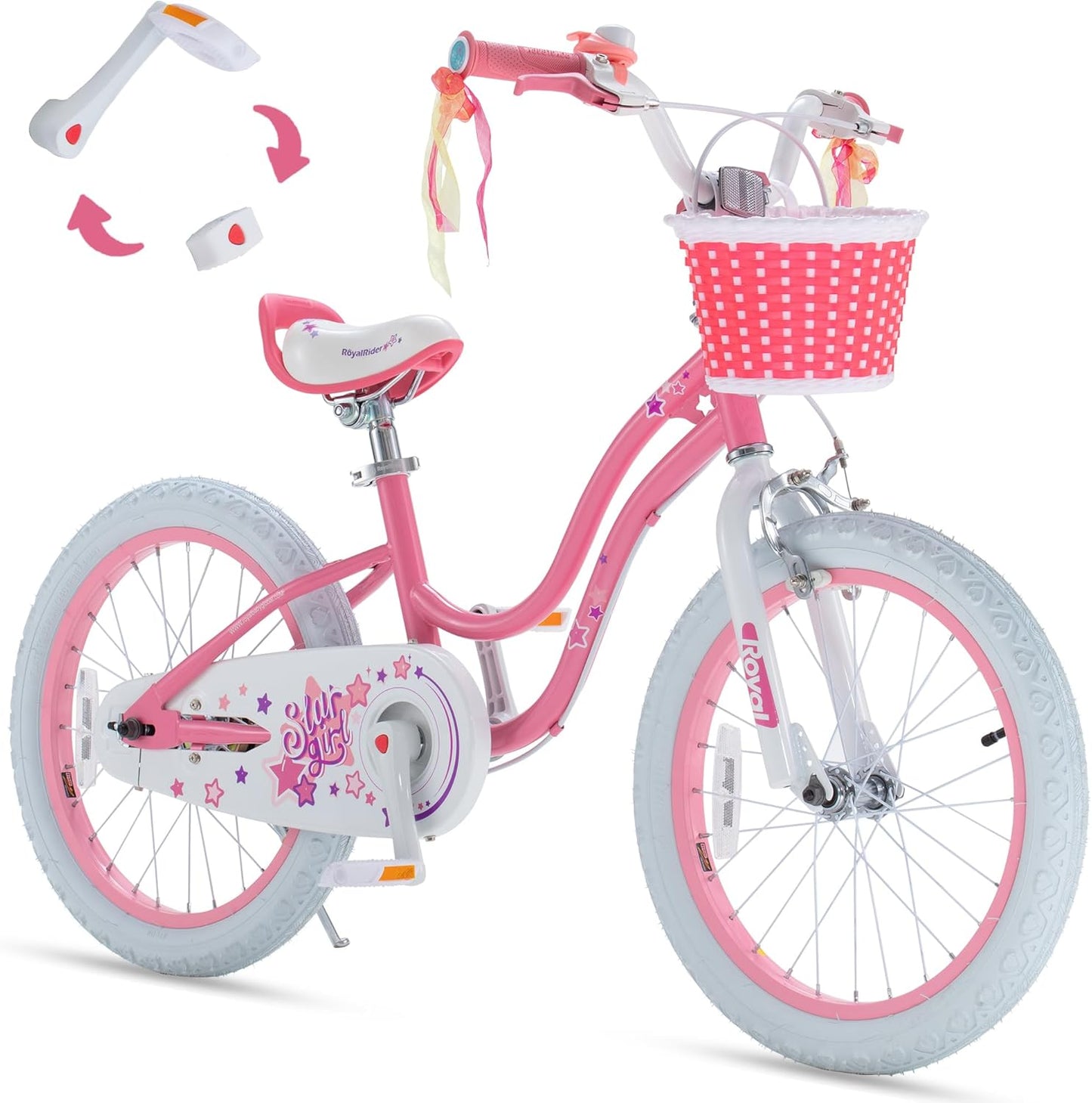 RoyalBaby EZ Stargirl Bike for Girls - Perfect Balance to Pedal