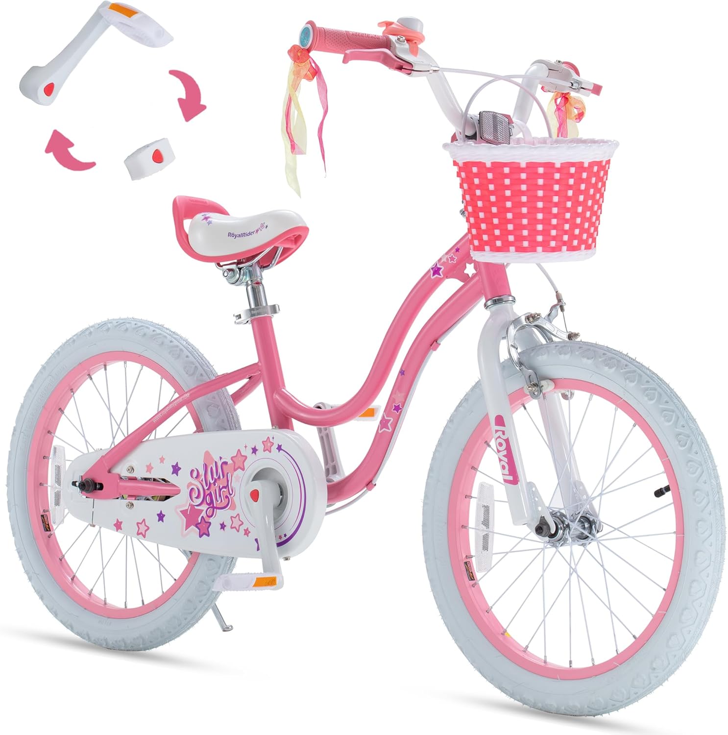 RoyalBaby EZ Stargirl Bike for Girls - Perfect Balance to Pedal