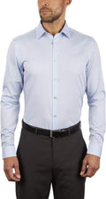 Calvin Klein Men's Dress Shirt Slim Fit Non-Iron (Style XKVA)