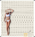 Beach Blanket Waterproof Sandproof Oversized 10ft x 9ft - Extra Large