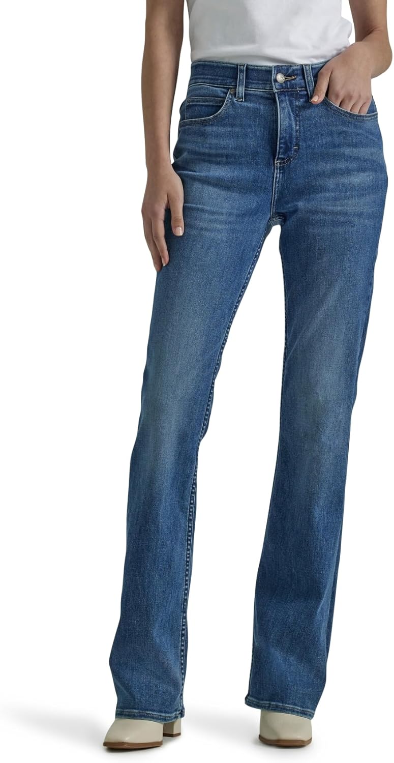 Lee Women's Petite Ultra Lux Comfort Bootcut Jean for Style