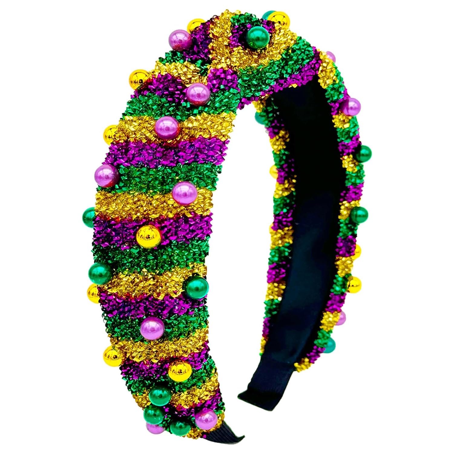 Mardi Gras Beads Headband for Ultimate Costume Fun!
