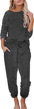 Ekouaer Womens Pajamas Set Long Sleeve Loungewear Soft Lounge Set