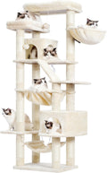 71-Inch Cat Tree Tower with Perches and Condos for Indoor Cats