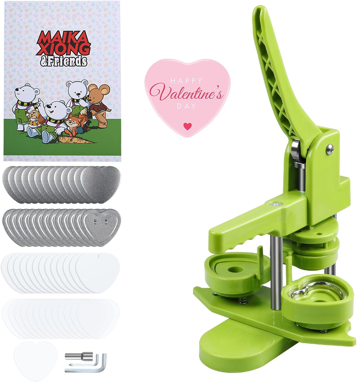 Heart Button Maker Machine for DIY Projects and Gifts