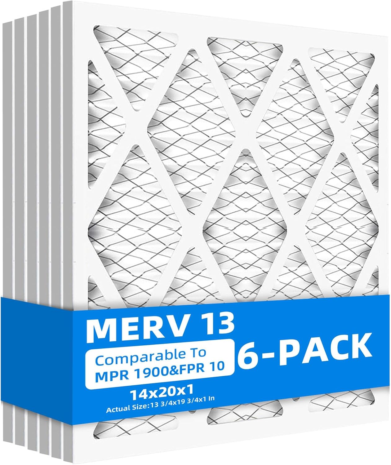 14x20x1 Furnace Air Filters MPR 1900 FPR 10 MERV 13 Quality