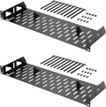 Tecmojo 1U Rack Shelf 19 in, 6 in Depth - Sturdy Lipless Server Shelf
