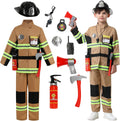 Fireman Costume for Kids Firefighter Dress Up - Complete Role Play Set