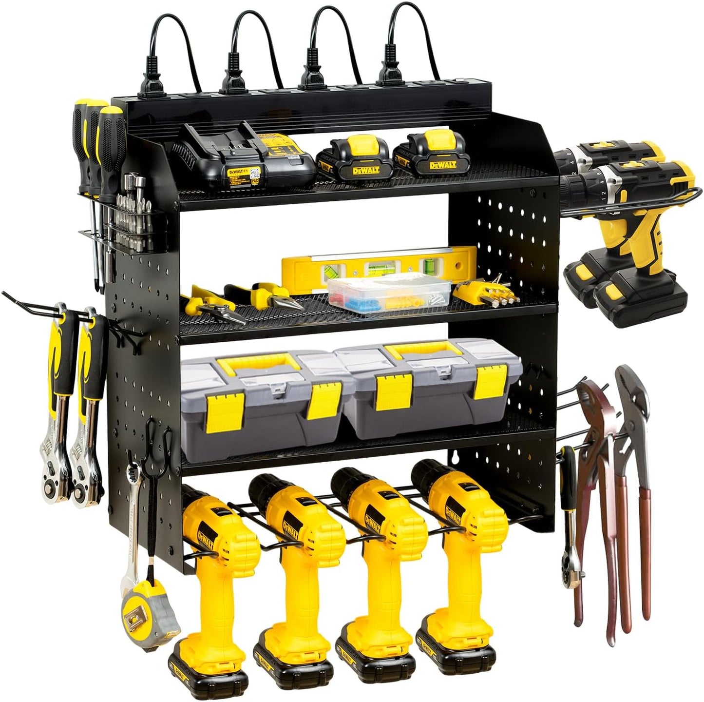 Save Space & Stay Organized with HomeJayde Power Tool Organizer!
