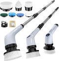 Electric Spin Scrubber Upgraded Battery - Long Runtime, IPX7