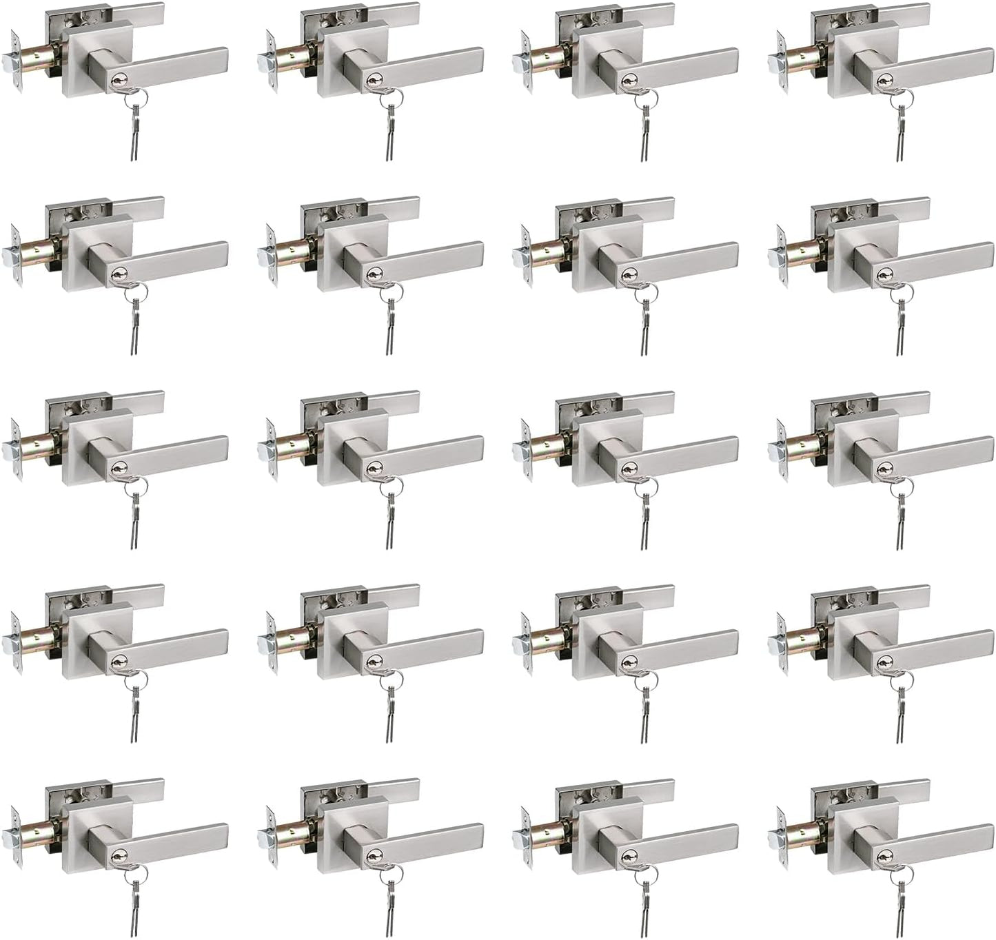 Keyed Entry Lever for Exterior Front Door Heavy Duty Lock