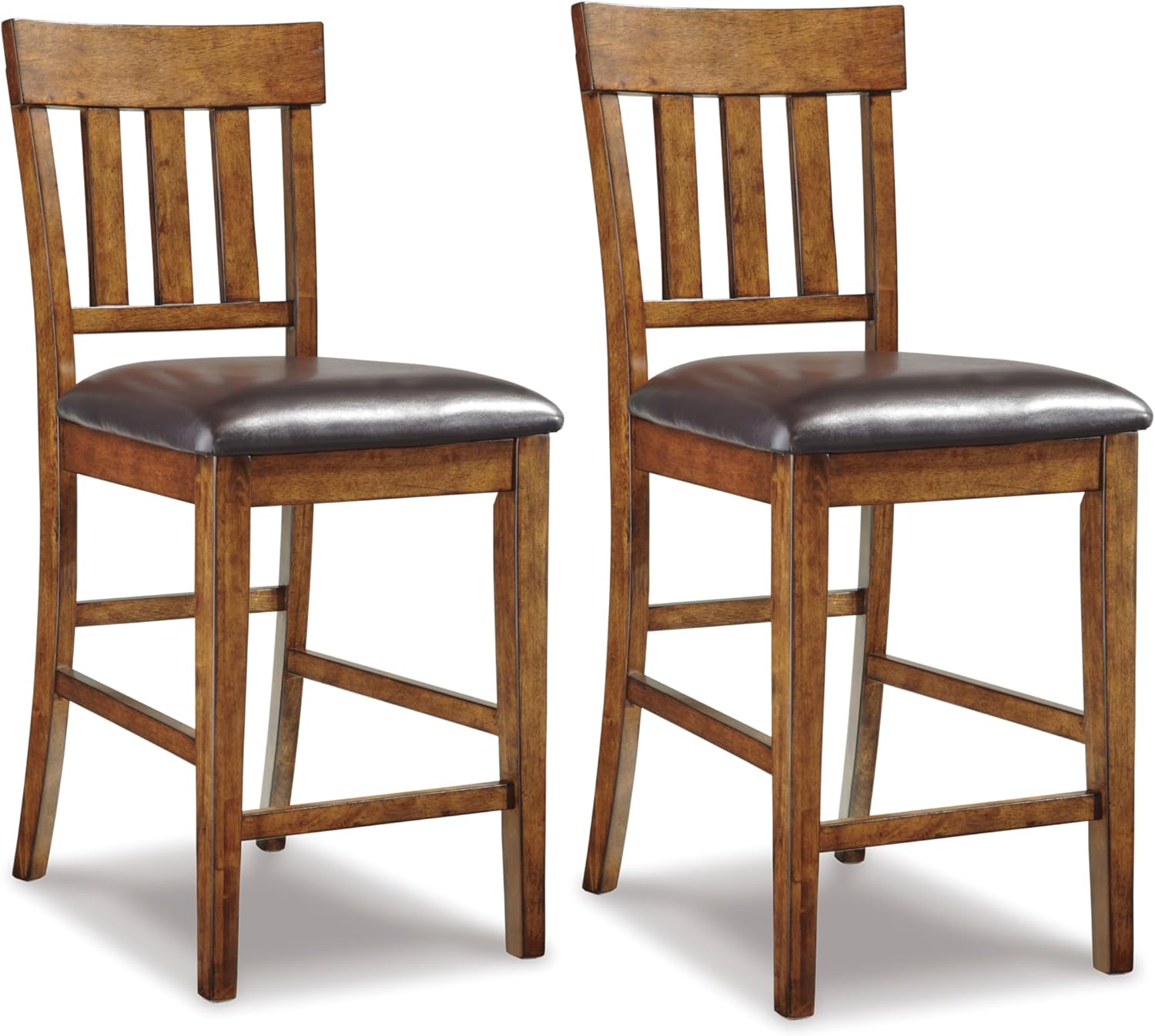 RaleHadd Ralene Traditional Counter Height Faux Leather Barstool