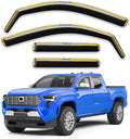 in-Channel Rain Guards for Toyota Tacoma 2024-2025 Double Cab - Sleek