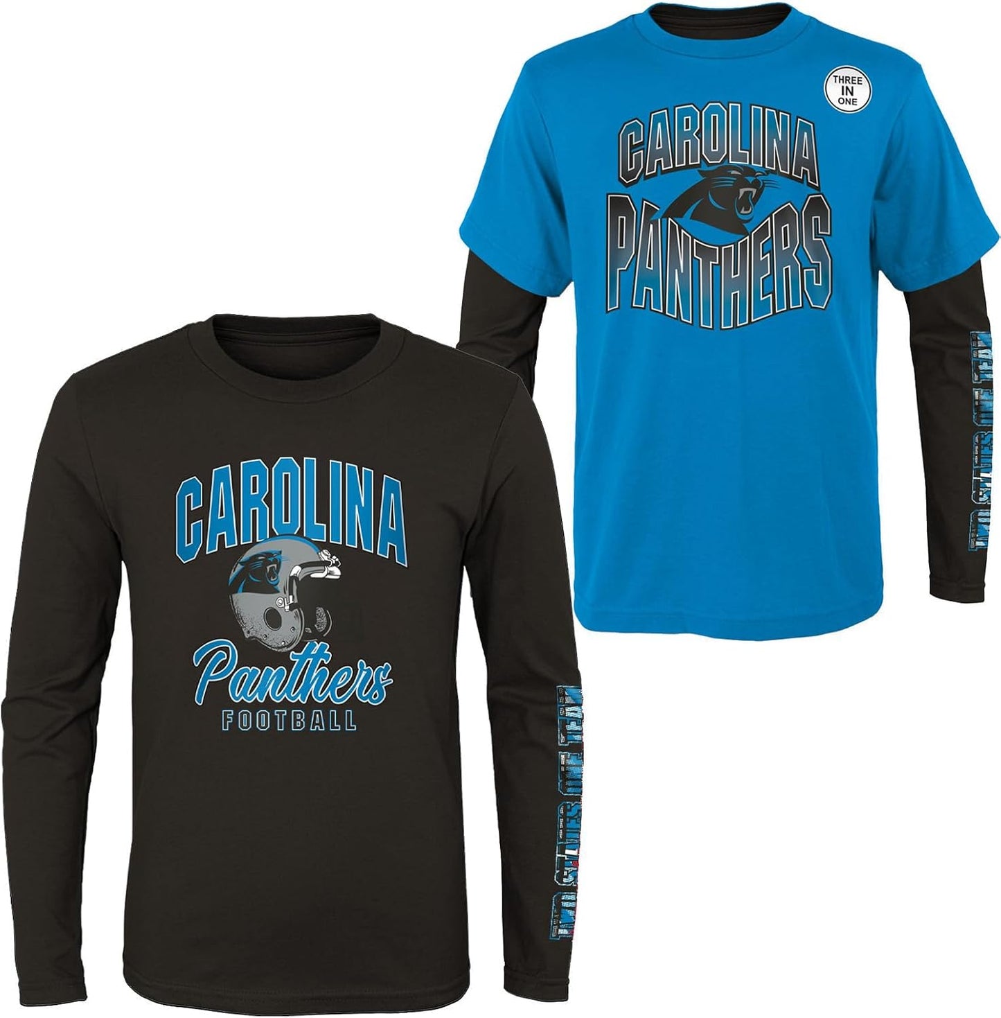 NFL Boys Youth Game Day Team Color T-Shirt and Long Sleeve Set
