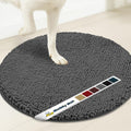 Super Absorbent Microfiber Dog Door Mat for Muddy Paws - 4ft Round