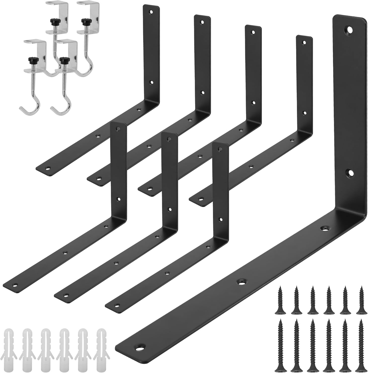 Heavy Duty L Floating Shelf Brackets for Stylish Home Decor