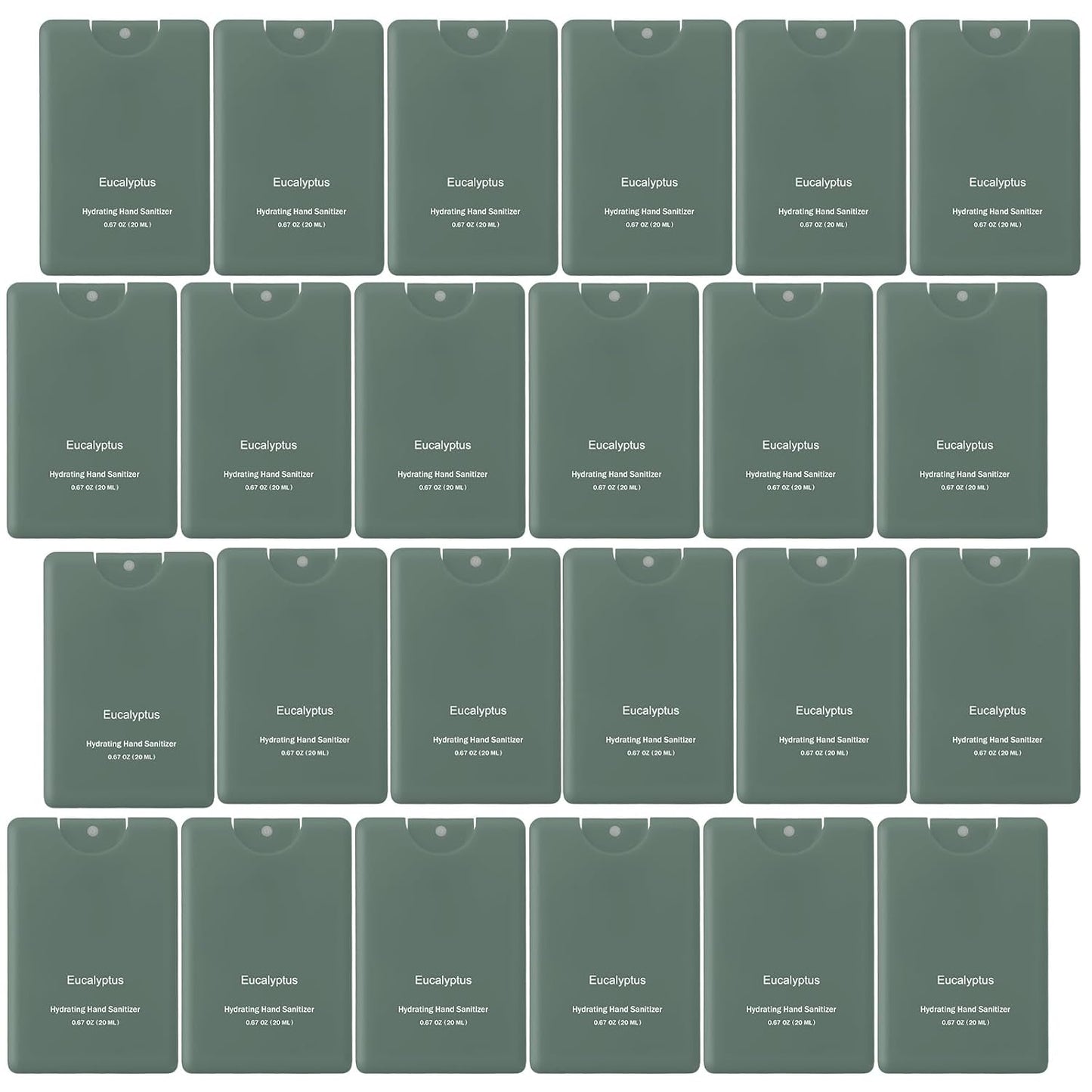 24 Pack Dark Green Hand Sanitizer Spray for Travel and Gifting