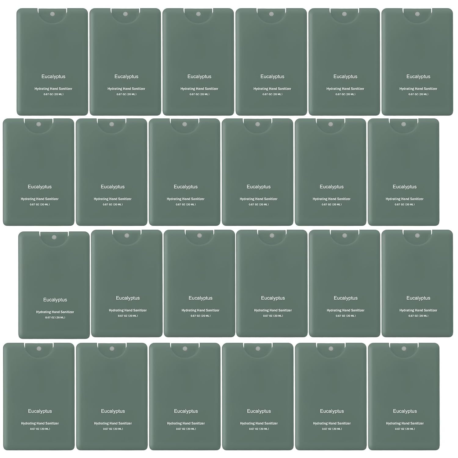 24 Pack Dark Green Hand Sanitizer Spray for Travel and Gifting