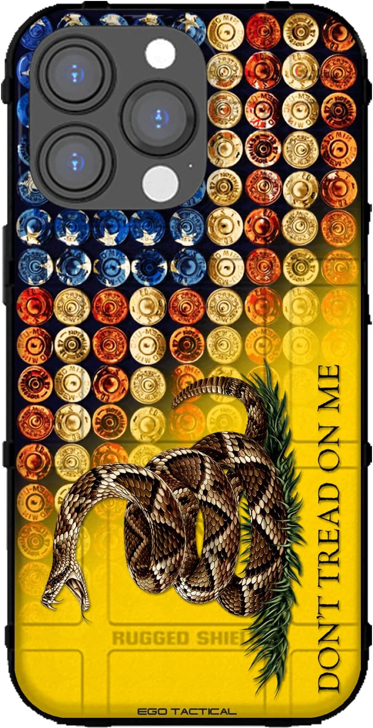 EGO TACTICAL Rugged Shield Case for iPhone 14 Pro - USA Flag