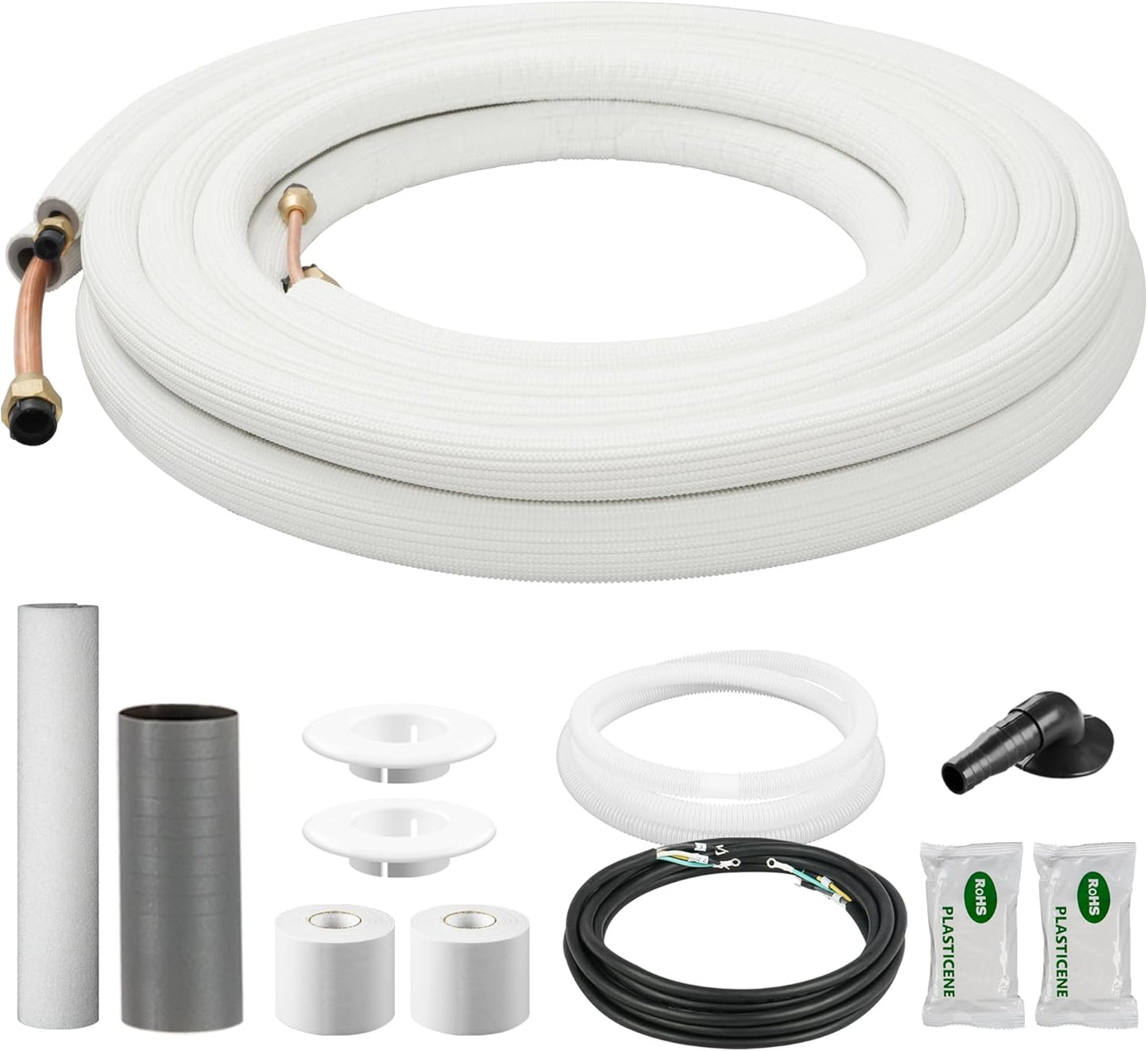 DELLA 25 Ft Mini Split Line Set for Efficient HVAC Systems