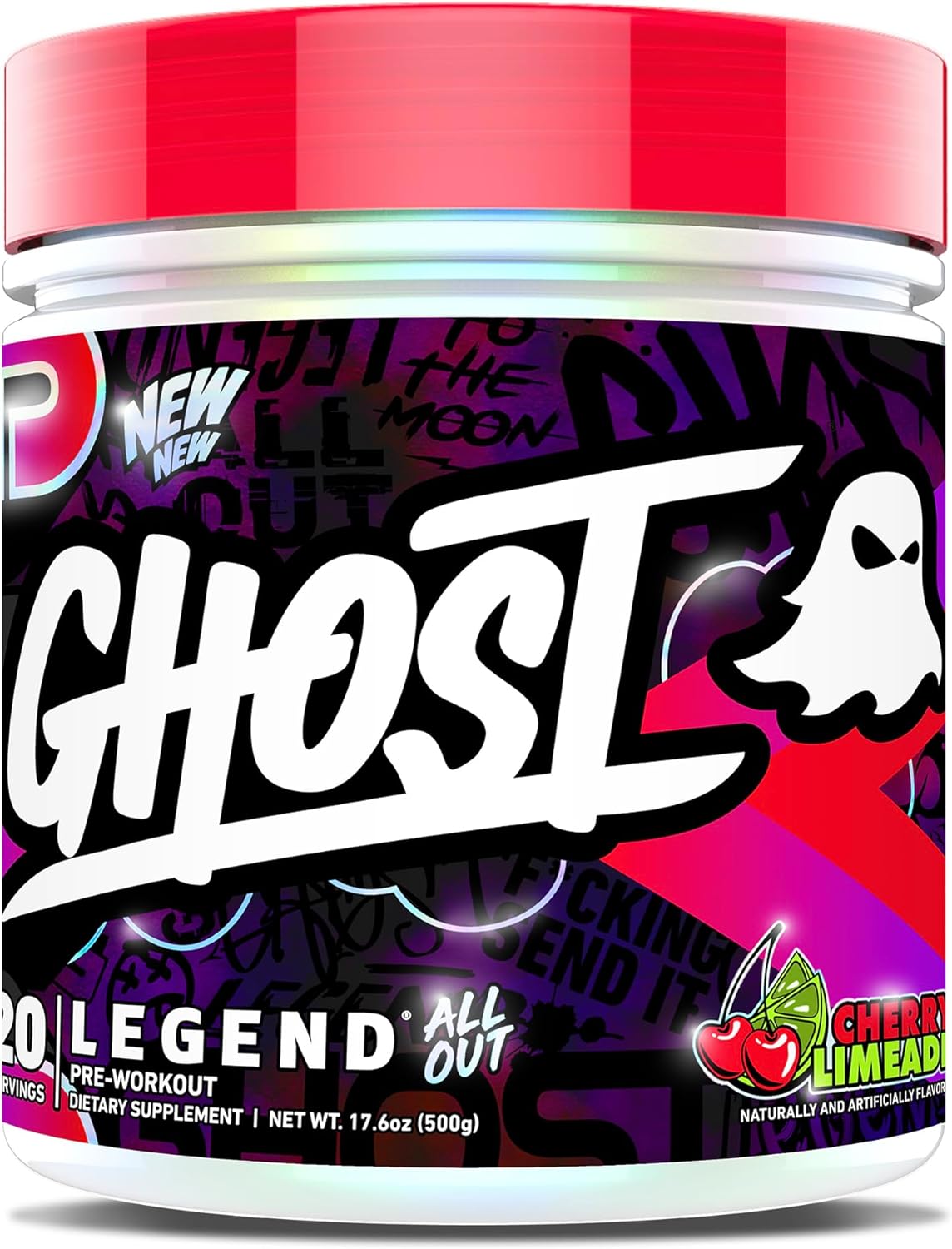 GHOST Legend All Out V2 Pre-Workout Powder for Energy & Pumps