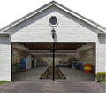 Garage Door Screen for 8x8 ft Magnetic Mesh Door - Fresh Air, Bug Free