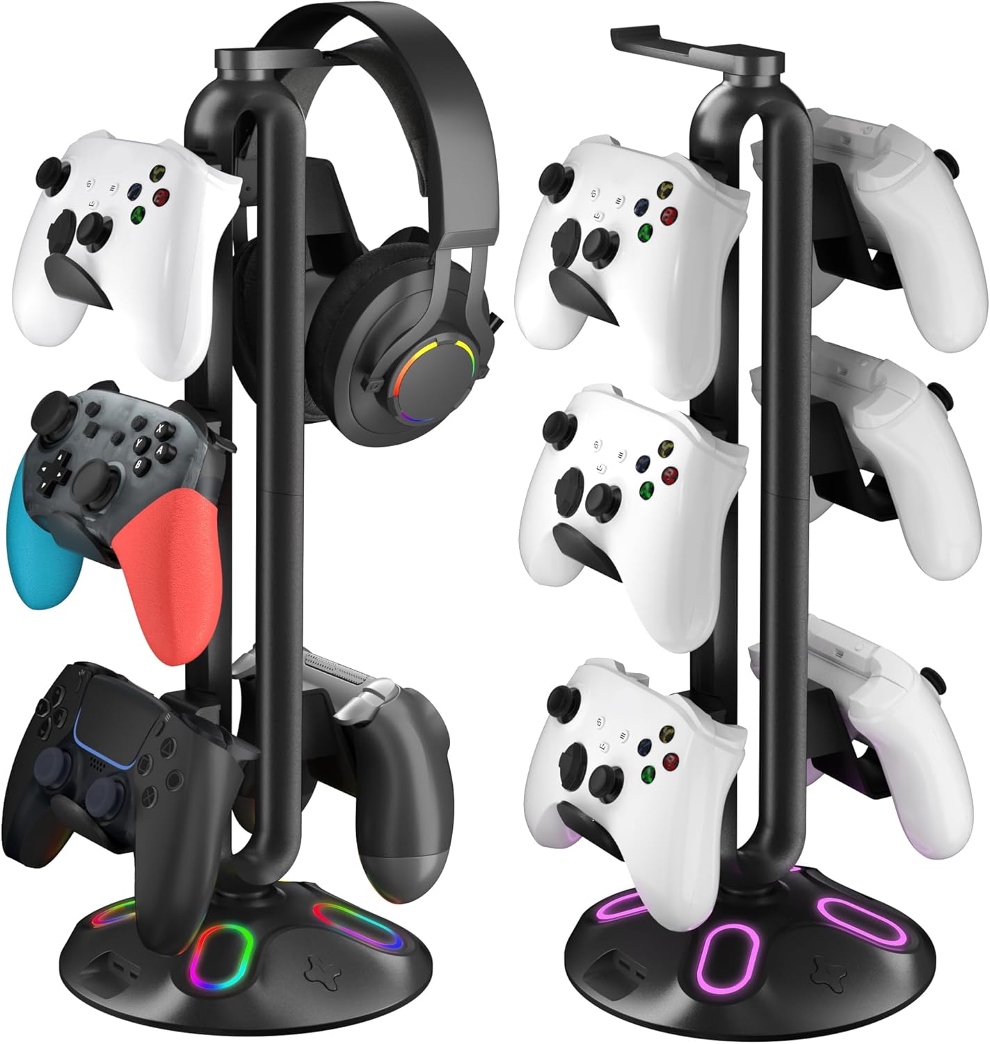 RGB Gaming Headset Stand - 9 Light Modes!