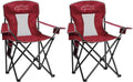 2PCS Mesh Folding Camping Chairs Oversized Portable Outdoor Chairs
