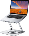 Laptop Stand for Desk Adjustable Computer Stand with 360 Rotating Base