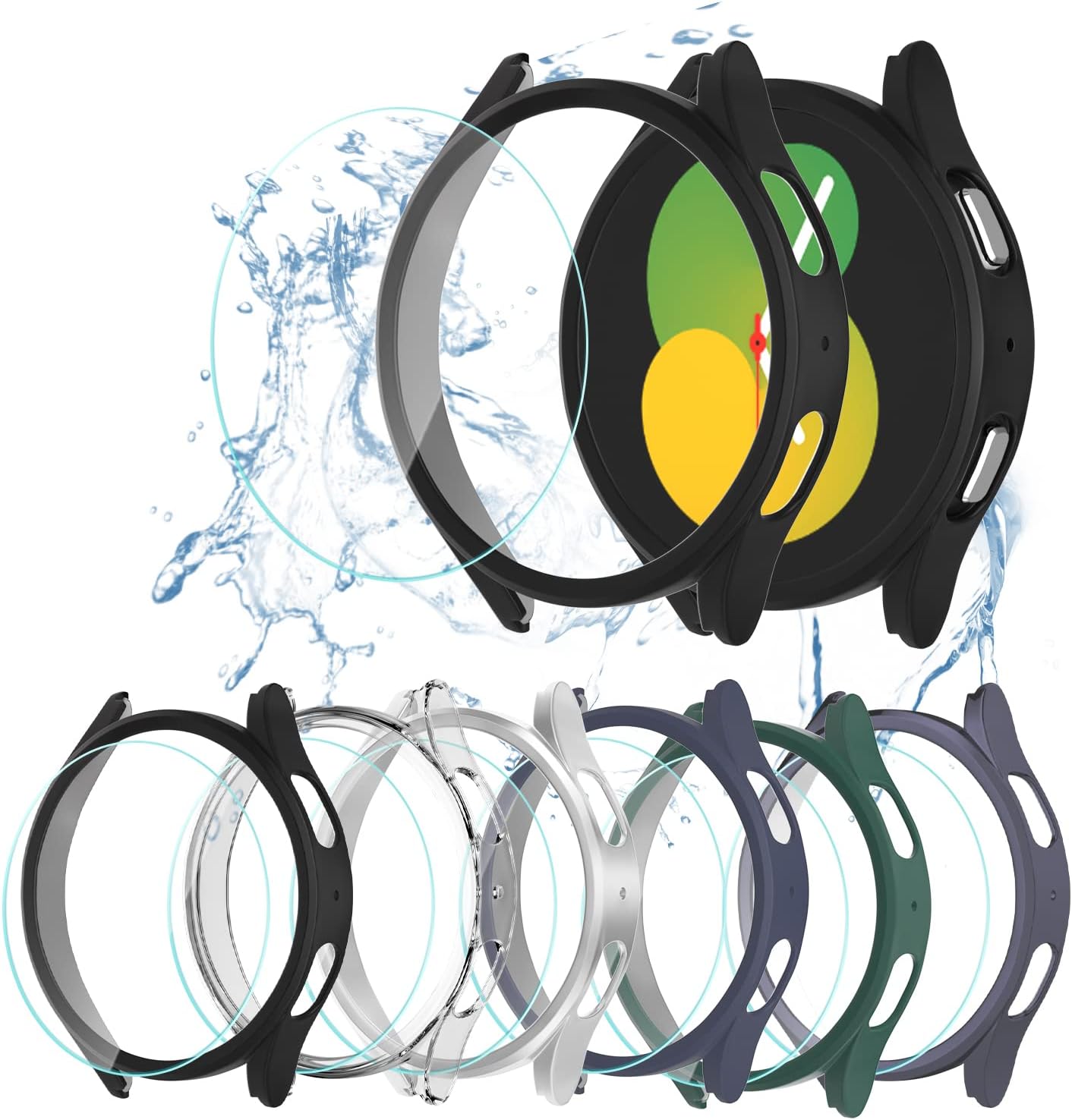 Samsung Galaxy Watch 5/4 40mm Case + Screen Protector Set