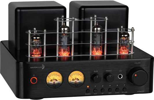 Dayton Audio HTA100 Integrated Stereo Hybrid Tube Amplifier Review