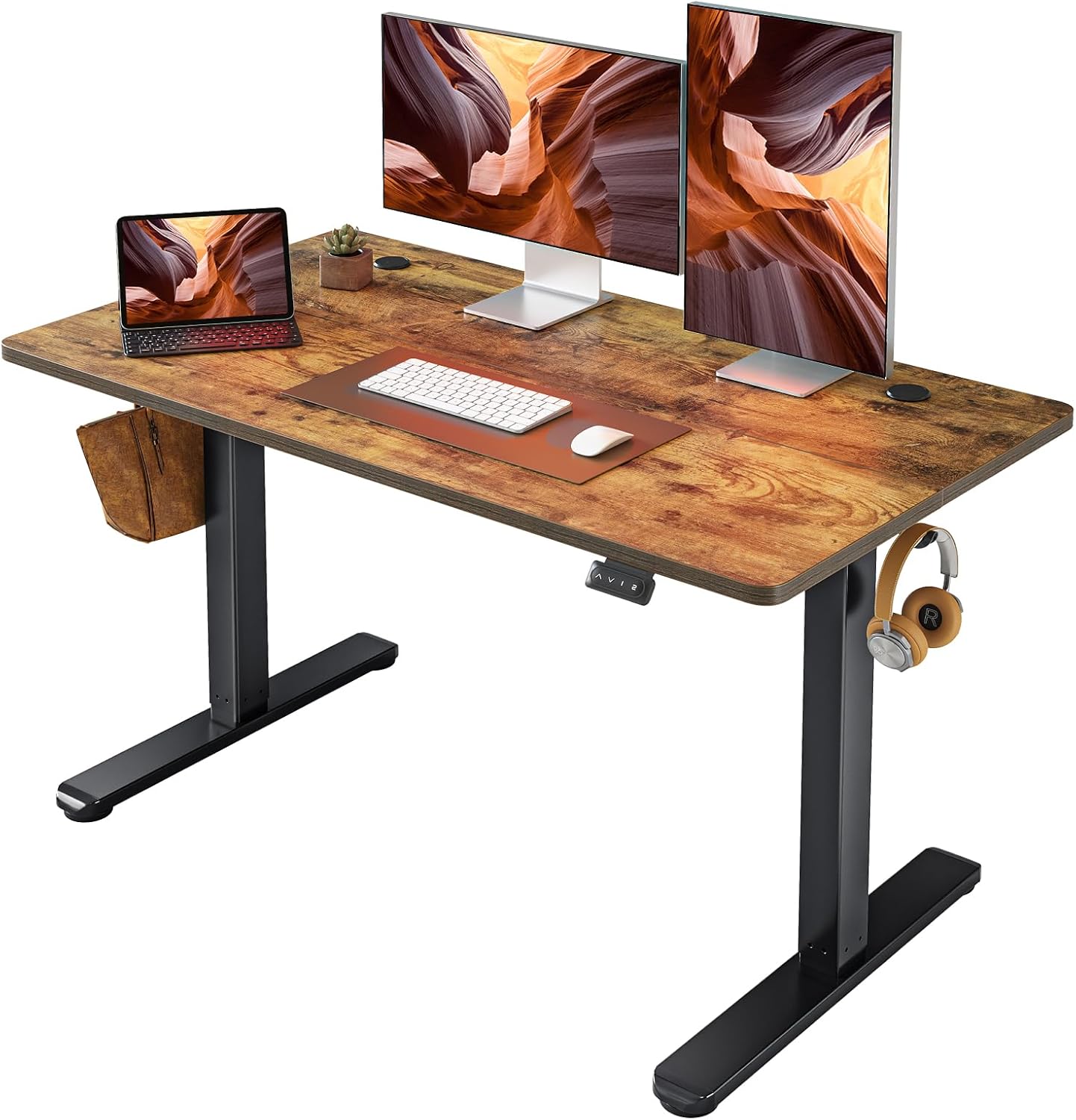 FEZIBO Electric Standing Desk: Ergonomic 48 Sit Stand Desk