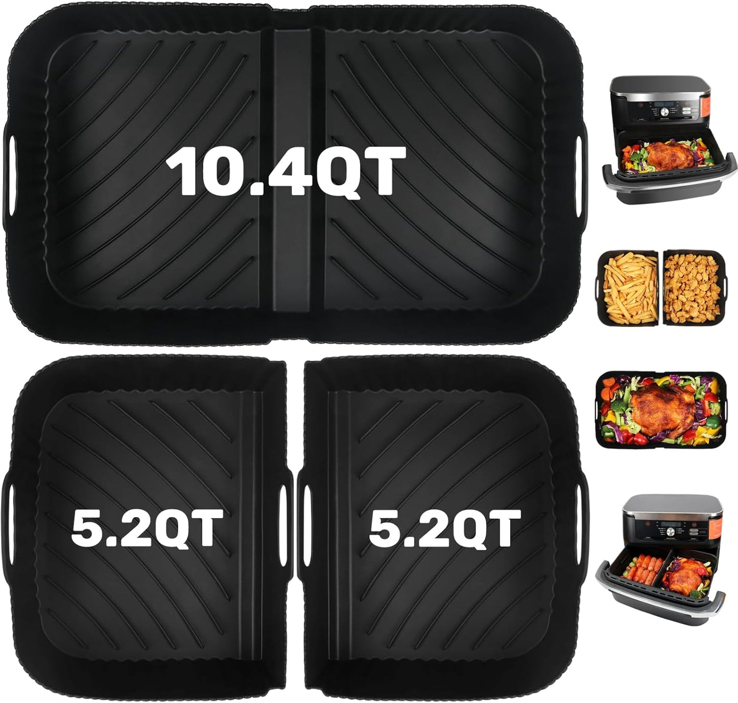 Non-Stick Silicone Air Fryer Liners - YQL