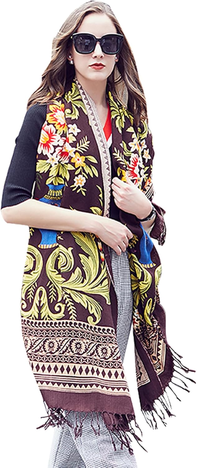 100% Merino Wool Pashmina Shawl for Women - Luxurious Wrap