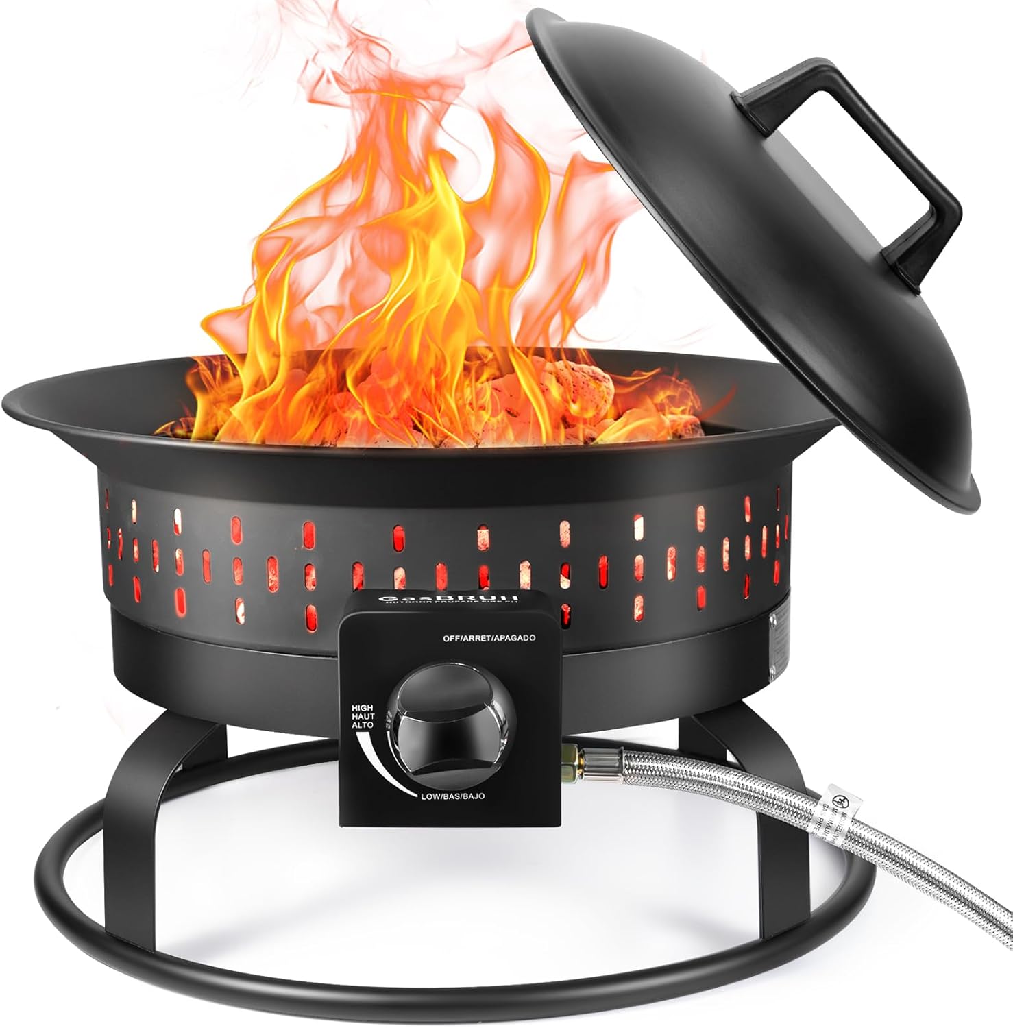 Outdoor Portable Propane Fire Pit for Camping and Tailgating