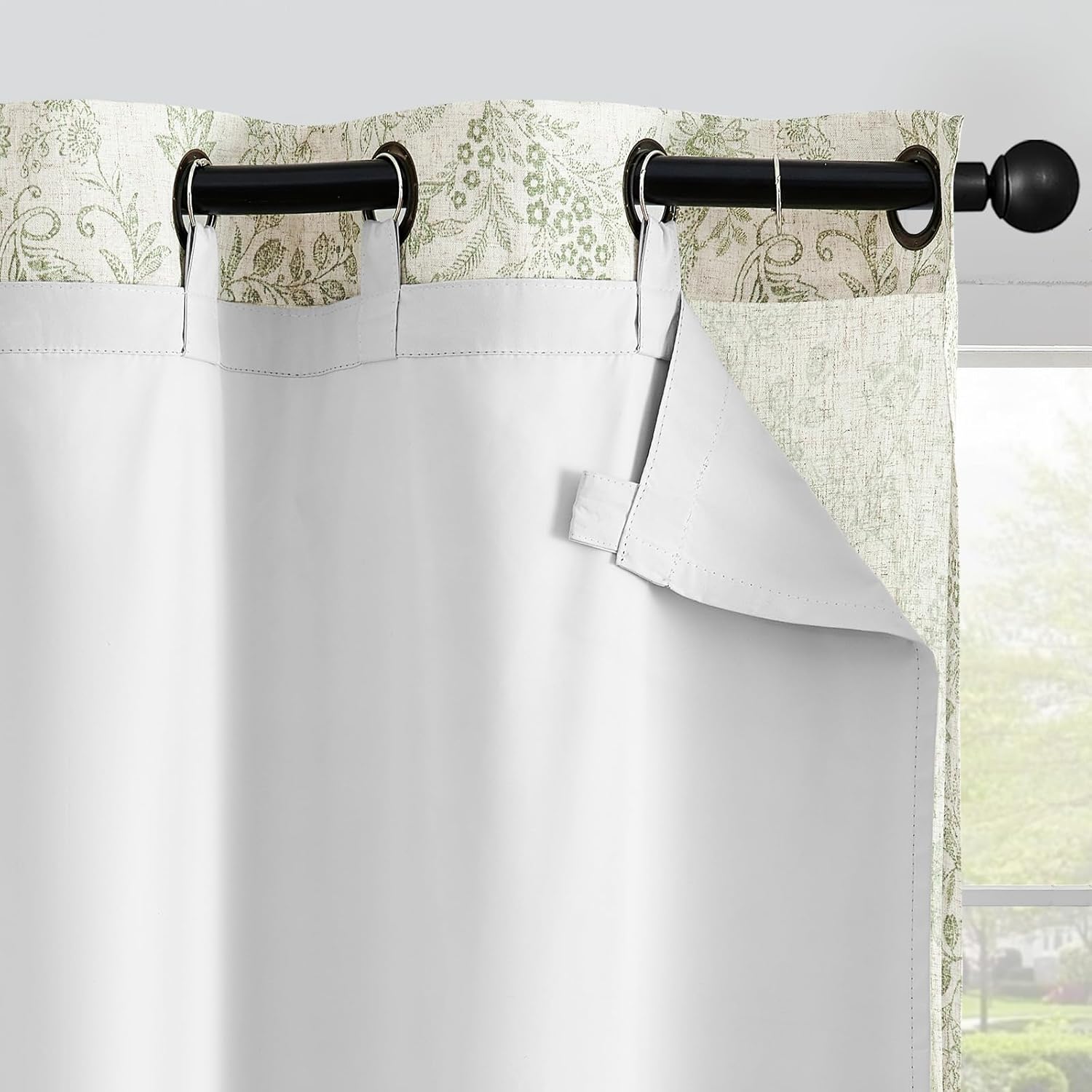 jinchan Blackout Curtain Liners for Bedroom Light Blocking