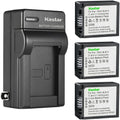 1650mAh 3-Pack Lithium-Ion Batteries with AC Charger - Panasonic Lumix