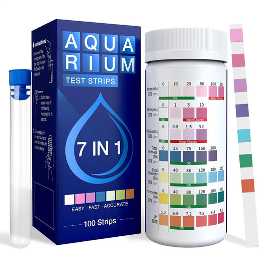 7-in-1 Aquarium Test Strips for Accurate Water Testing - Mighty Care